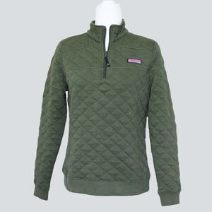 VINEYARD VINES Women's Diamond Quilted Pullover Shirt Size S